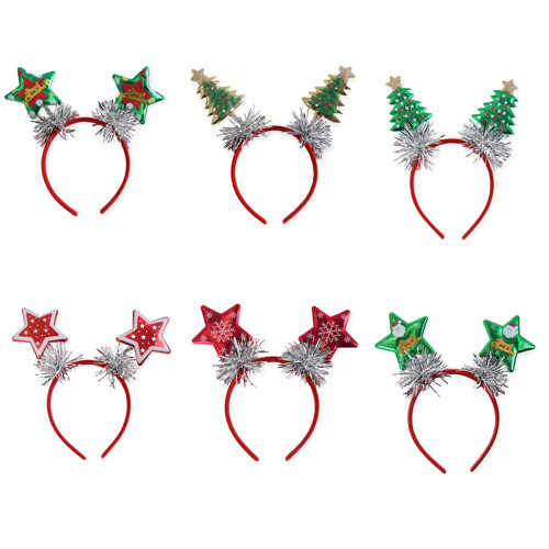 Sprankelende kersthaarband Ster/boom Haarstylingaccessoire-B 1