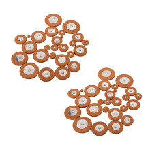 50 Stueck Professionelle LEDer Tenor Saxophon Pads Orange Sax Pads Ersatz Holzblaeser Musikinstrumente Teile & Zubehoer