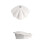 Night Light Motion Sensor Shell Shaped Spotlight Rechargeable Bedroom Corridor Staircase Mural Decorative Light White 1
