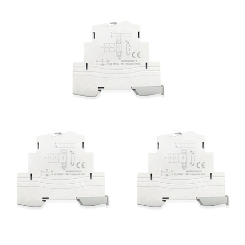 3X ATMS 1602Z   16A Din Rail 1P Remote Control Timing   Wireless  220V Timing
