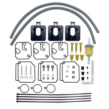 Kit de Réparation de Carburateur de Moto 6H4-W0093-00 pour 40-50 CV: Joints, Gicleurs, Aiguilles, Filtre, Kit de Réfection