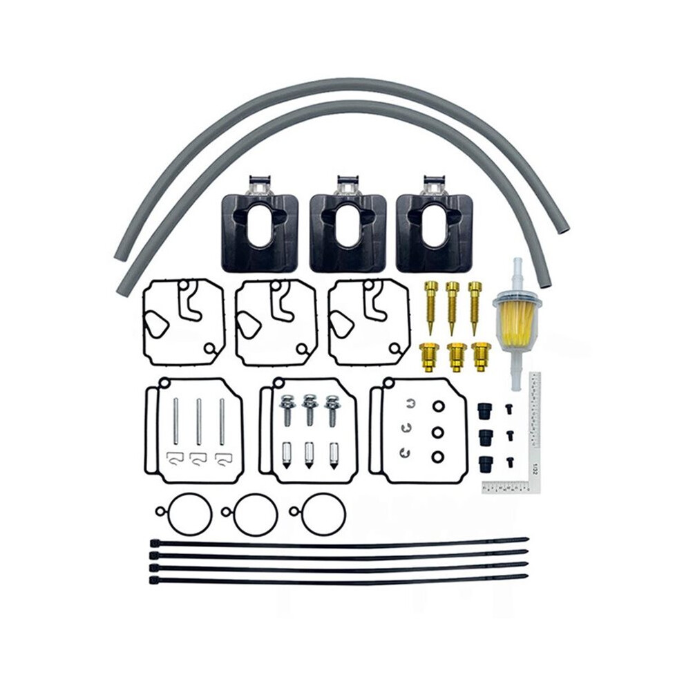 Motorcycle Carburetor Repair Kit 6H4-W0093-00 For 40Hp-50Hp Carb Gaskets Jets Needles Filter Rebuild Set 4712861553453