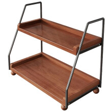 1 Stuk Vintage 2-Laags Bekerhouder voor Cupcakes, Mokken en Meer - Elegante Tafelorganizer, Onmisbare Opbergoplossing