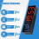 Workout Clock with Battery, Portable  Gym Timer with Built-in Magnet for Home Gym, Programmable Countdown/ Timer 3