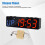 Workout Clock with Battery, Portable  Gym Timer with Built-in Magnet for Home Gym, Programmable Countdown/ Timer 4