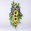 Sunflower swag with eucalyptus leaves 1 piece 1