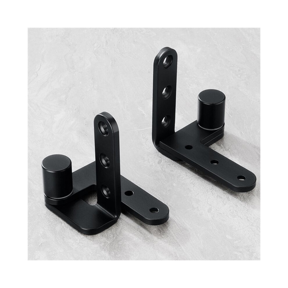 Black Pivot Hinge For Wooden Doors Max Load 132Lb/Pair, 270 Degree Rotation With Screws Included(Thickness 3Mm) 6032965845093