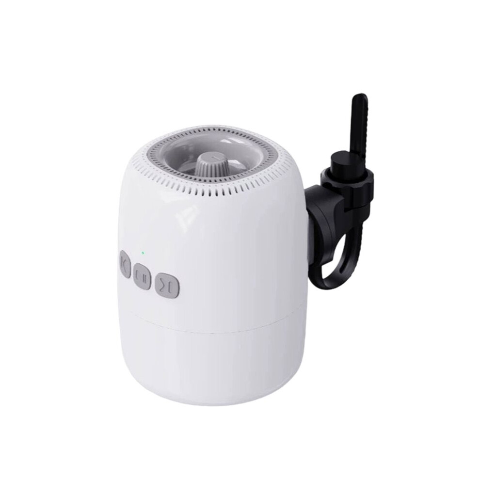 Portable Baby Stroller Rocker Automatic Infant Swing Sleep Soother With Noise Baby Shaker Sleep Aid Device White