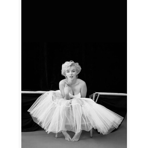 Marilyn Monroe Canvas Poster – Zwart-wit Vintage Kunst