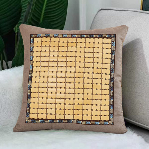 Beige polyesterörngott 45x45cm