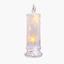 Sternenlicht-LED-Kerzen-Nachtlicht, warmgelb, 19,5 cm