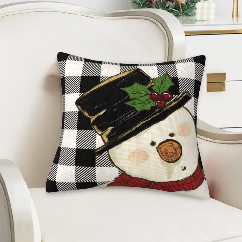 Julsnögubbe Kuddfodral 45x45cm Polyester