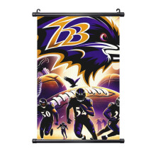 Ravens-jalkapallojoukkueen PVC-seinämaalaus musta