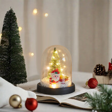 Glass Christmas Tree Tabletop Decor 1 Pack