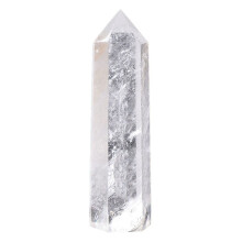 Natürliche Amethyst- und Rosenquarz-Kristallsäule, 6–7 cm