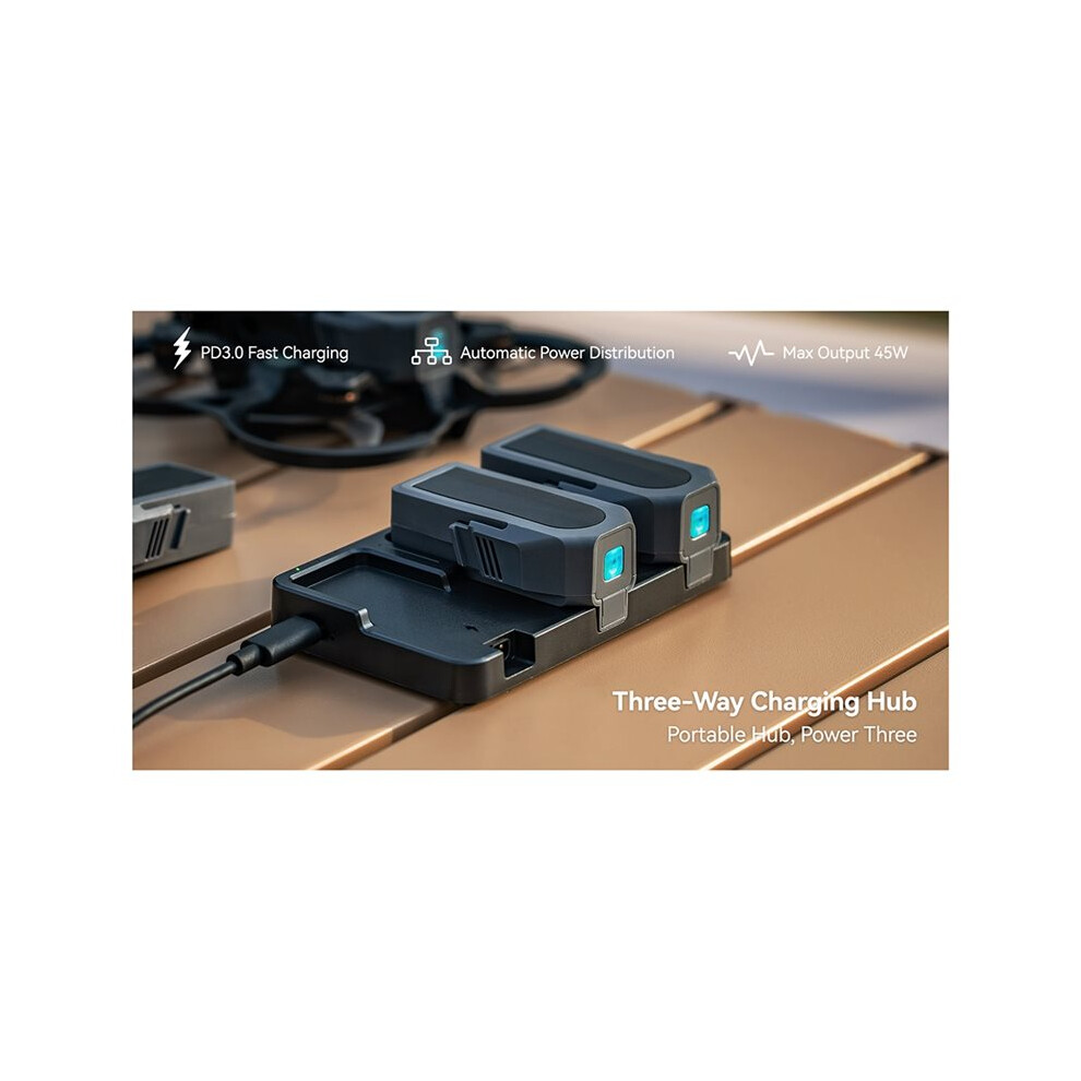 3-Way Charging Hub Bt3.0 45W Output Pd 3.0 Fast Charging Dock For Aq20 Batteries, Battery Charger Drone Accessories 6034264381401