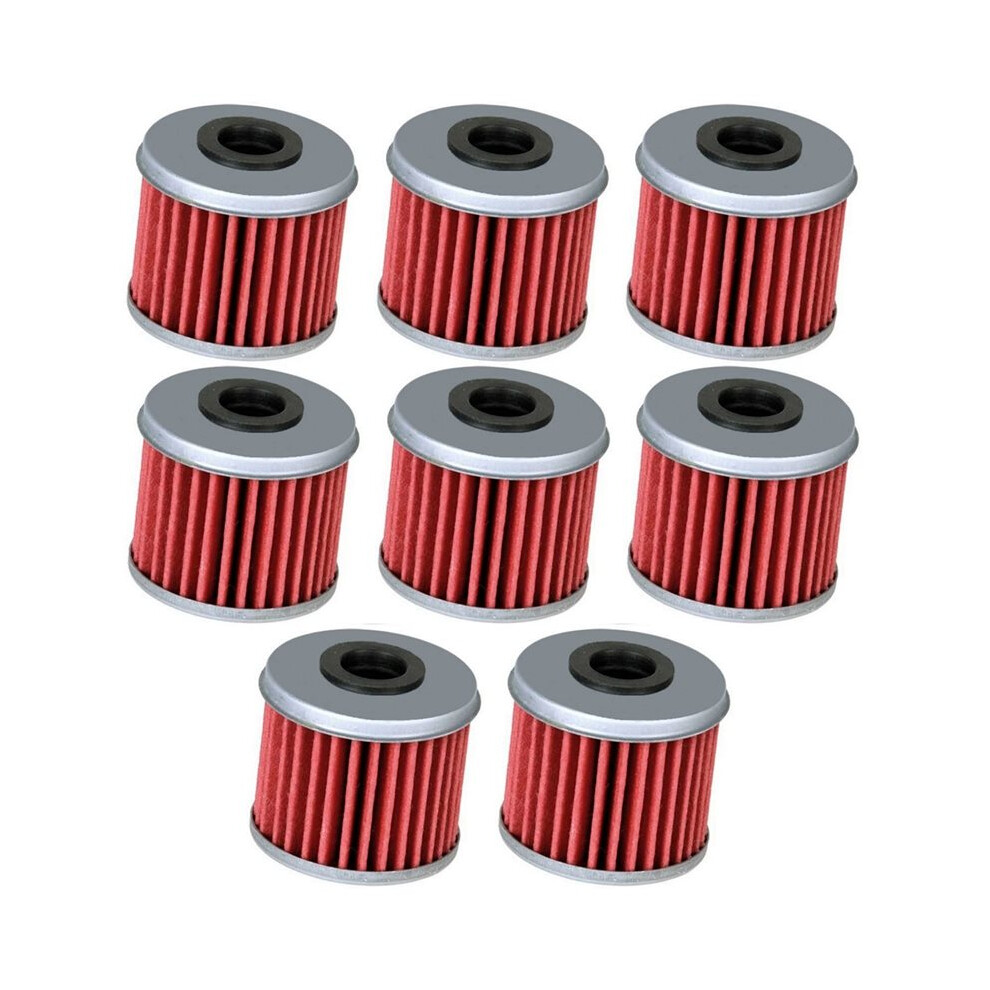 8Pcs Oil Filter Filters 15412-Men-671 For Crf150r Crf150rb Crf250r Crf250x Crf450r Crf450x 6031353614464