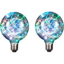 Ampoule LED LINLIN Edison E27 220V 3W, fil de cuivre, lot de 2
