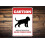 Warnschild aus Metall mit englischem Springer Spaniel 1