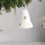 Christmas Bell Pendant 7 cm White Silver Decor 1