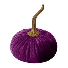 Samtkürbis-Ornament, Thanksgiving-Dekoration, 1 Stück