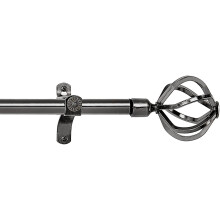 Tacar Slat Cuirtíní Maisiúla Miotail le Finials Óir Seanré