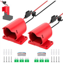 2 St. 12V-Adapter för Power Wheel-Adapter för  M12-Batteri, Strömkonverteringssats för Elverktyg, DIY RC-Leksaksbil.
