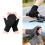 Knit Fingerless Training Gloves Joint Protections-Black XL 4