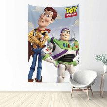 Tapeçaria Toy Story em poliéster para decoração de parede, 150x200cm