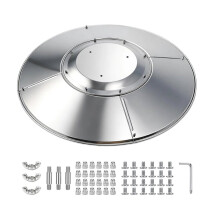 Patio Heater Reflector Shield, 5 Panel Outdoor Heaters Top Dome Replacement Parts, Fire Sense Patio Heater Parts