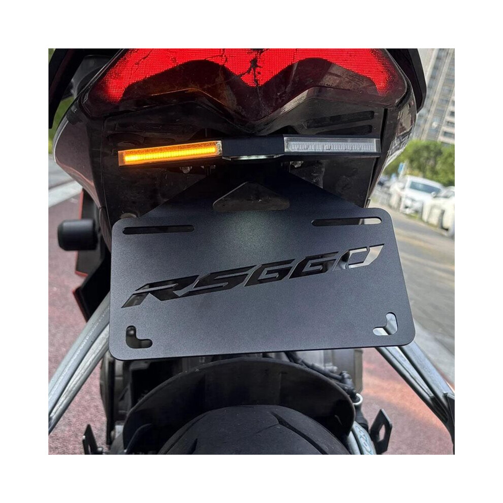 Foldable License Plate Holder For Rs660 Tuono 660 V4 Rsv4 1100 Motorcycle Tail Tidy Eliminator Led Light 6032697286522