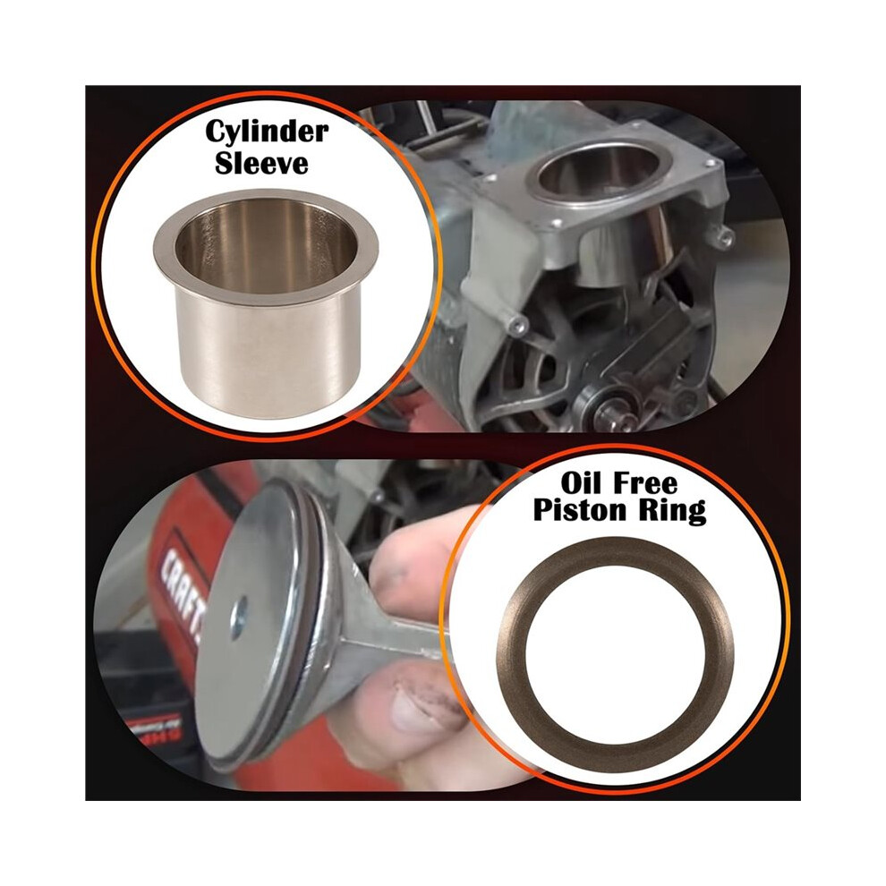 Kk-4835 Compressor Piston Kit Connecting Rod Replacement Kit Perfectly Fits For Craftsman Devildiss 6034266102295