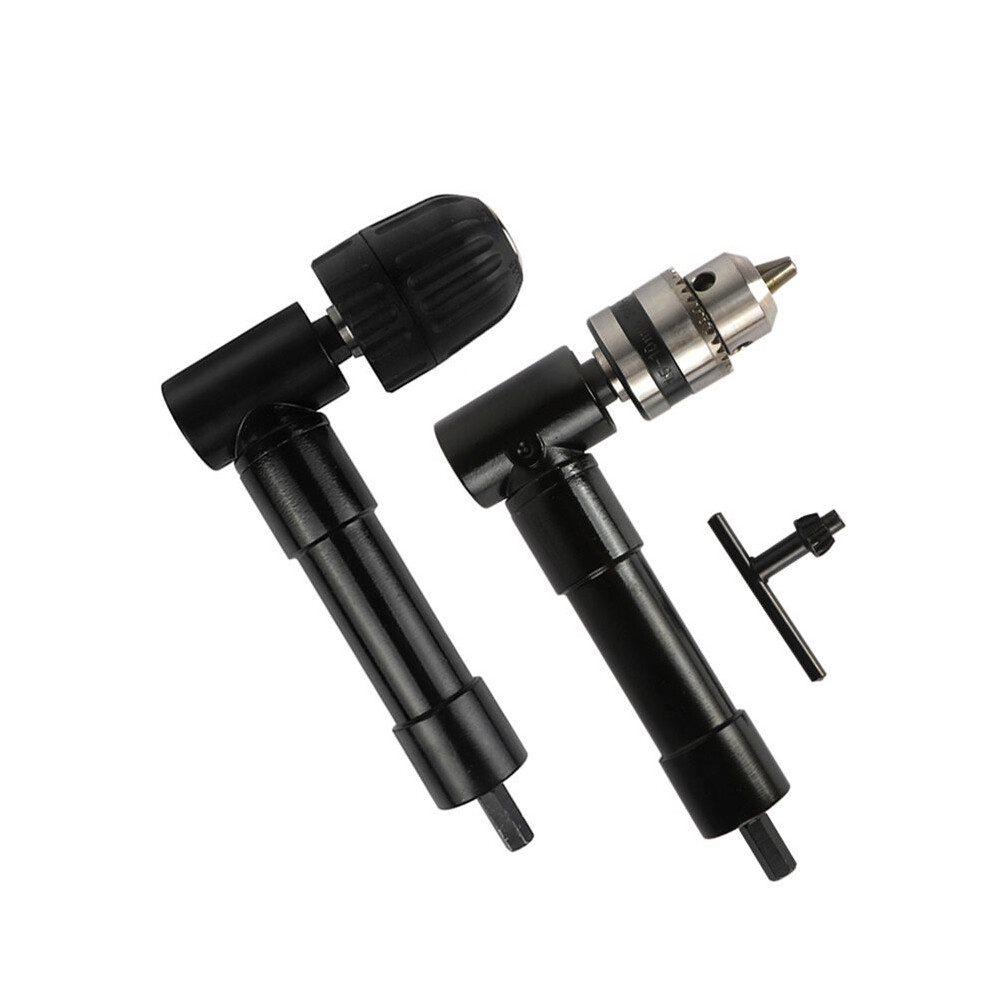 1 Set Right Angle Electric Drill Adapter Corner Turning Tool, Right Angle Extension Attachment For Narrow Space Drilling 6031379151370