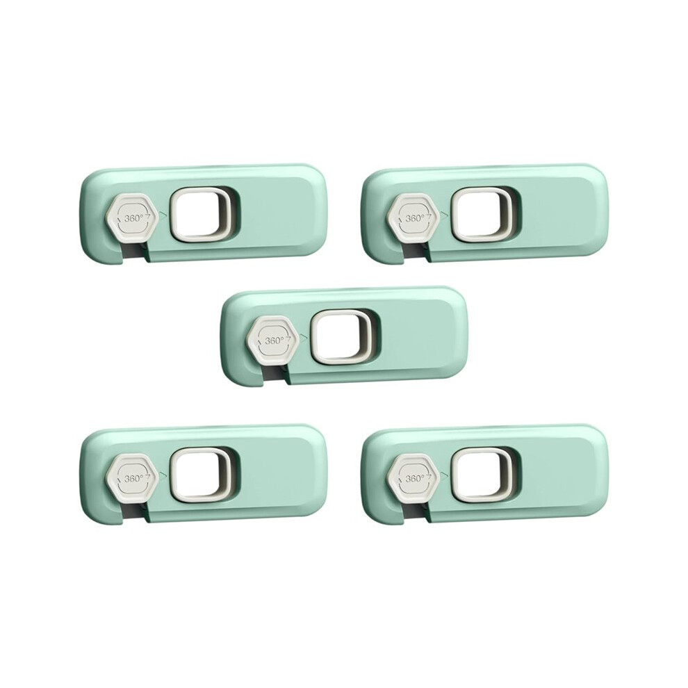 5 Pack Child Proof Refrigerator Lock,Fridge Locks for Kids with Sticky Adhesive Pads,RV Refrigerator, Oven Lock