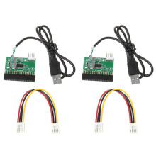 2 Adaptadores de Cable USB de 1,44 MB y 3,5 Pulgadas A Conector de Unidad de Disquete de 34 Pines, Placa PCB de Disco U A Disquete para PC Antiguos