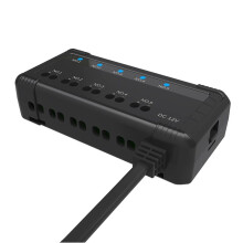 Portafusibles Universal para Automóvil de 12 V, 5 Circuitos de Protección, 20 A, Indicador LED para Moto