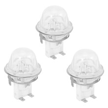 3X E14 Ofen Lampen Halter Backen 15W / 25W Beleuchtung Lampen Halter E14 500 Grad