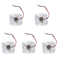 5X PC VGA Grafikkarte 2-Pin 55 mm Kuehler Luefter Kuehlkoerper 4800 RPM