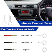 19Pcs Trim Removal Tool Auto Clip Pliers Fastener Terminal Remover Set Plastic Pry Tool Kit for Car Panel/Dash/Door