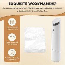 1SET Compact Vacuum Sealer for Food Powerful Handheld Vacuum Sealer Machine, Seal Meal Saver,Portable Food Sealer
