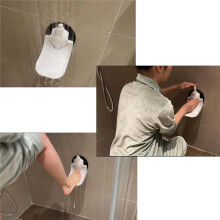 Apoio para Os Pés no Chuveiro para Depilar As Pernas com Ventosa Industrial 5 Polegadas, Adere A Paredes de Azulejo Lisas e Não Porosas com Mais 5,2