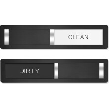 Stainless Steel Magnetic Clean Dirty Dishwasher Sign,Matte Brushed Cleaning/Dirt Indicator with Strong Magnet