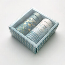 Gold Washi Tape Set, 10pcs Bronzing Masking Tapes for Decoration and Stationery