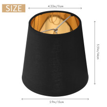 Small Lamp Shade Set of 3 Chandelier Shade Small Lamp Shade Clip for Candelabra Bulbs Table Chandelier Wall Lamp