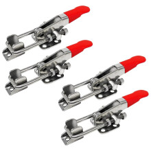4pcs 40323 Heavy Duty Toggle Clamp Capacity 400LBs, 304 Stainless Steel Adjustable U Bolt Holding Quick Release