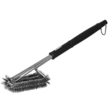 Brosse de nettoyage pour barbecue - Poils en acier inoxydable - Manche ergonomique - Compatible avec tous les barbecues
