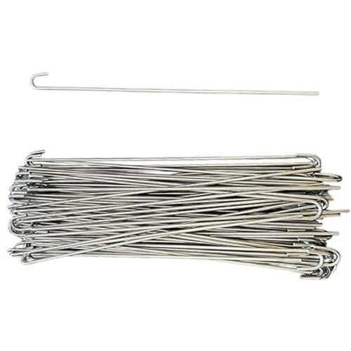 100 Peças de Abraçadeiras de Cerca de Arame de 25 cm (10 Polegadas) para Serviço Pesado, com Ganchos para Cerca de Arame e Ripas para Cerca de 2