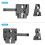 New CNC Aluminum V-Mount Base Station Quick Release Plate Arca-Type V-Lock Triangle Block Mount Plate B 2