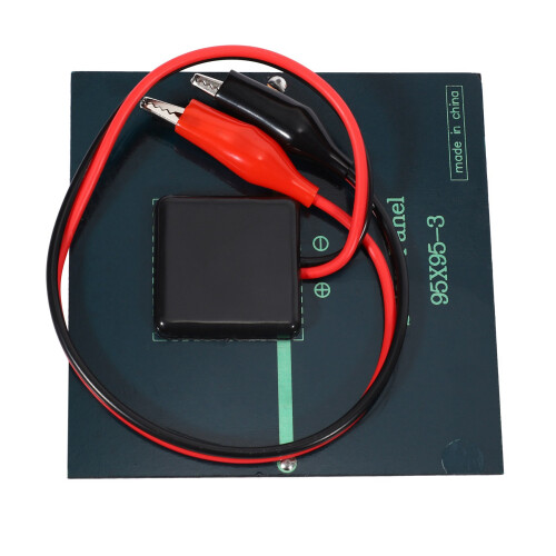 2X 1W 5.5V Solar Cell Epoxy Polycrystalline Solar Panel+Clip for Charging 3.7V Battery System Toy LED Light Study 2