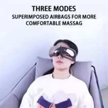 Oogmassageapparaat met Luchtdrukmassage, -Vibratie, Verwarming en Rustgevende Muziek